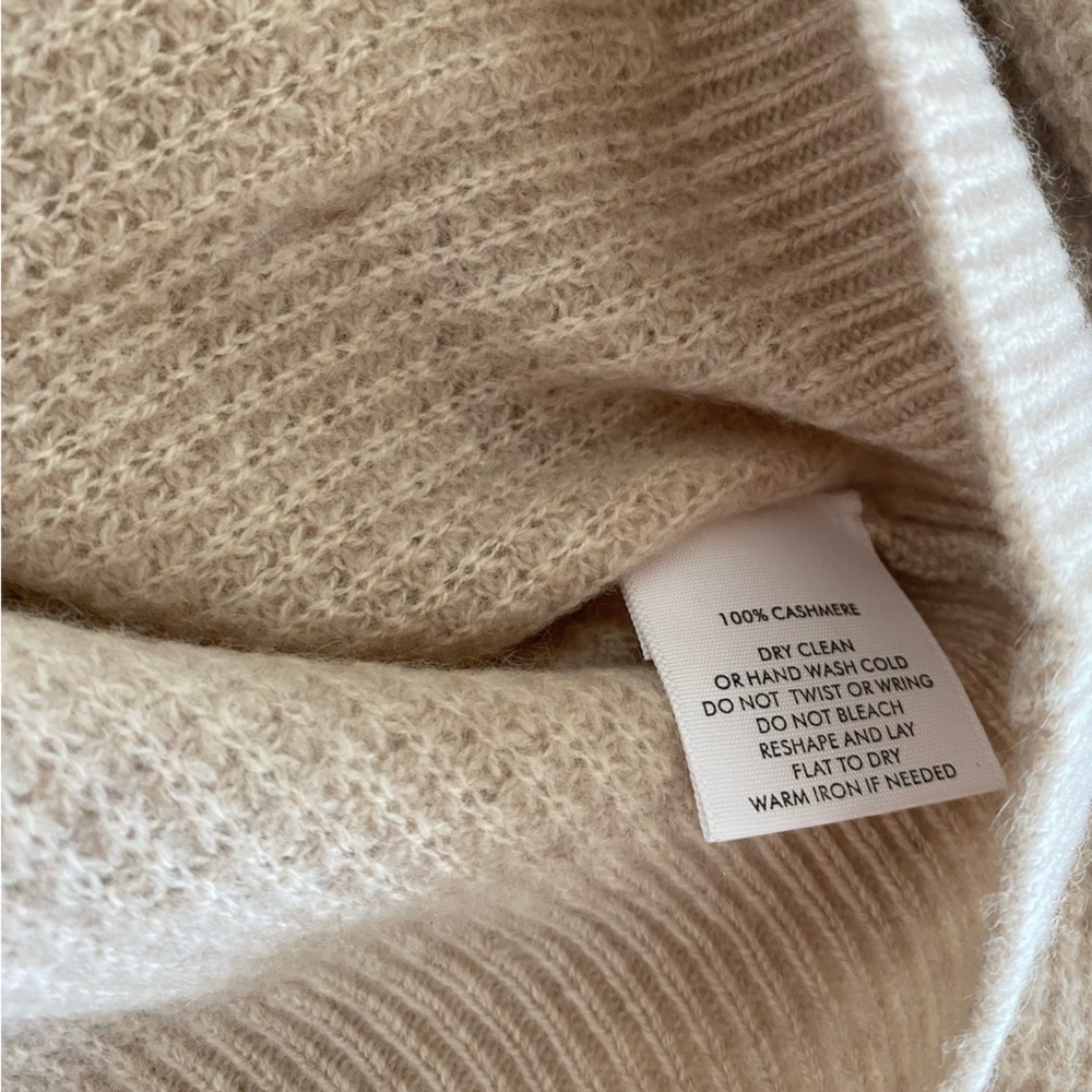 Leallo Cashmere Hoodie L NWT wheat - Picture 3 of 6